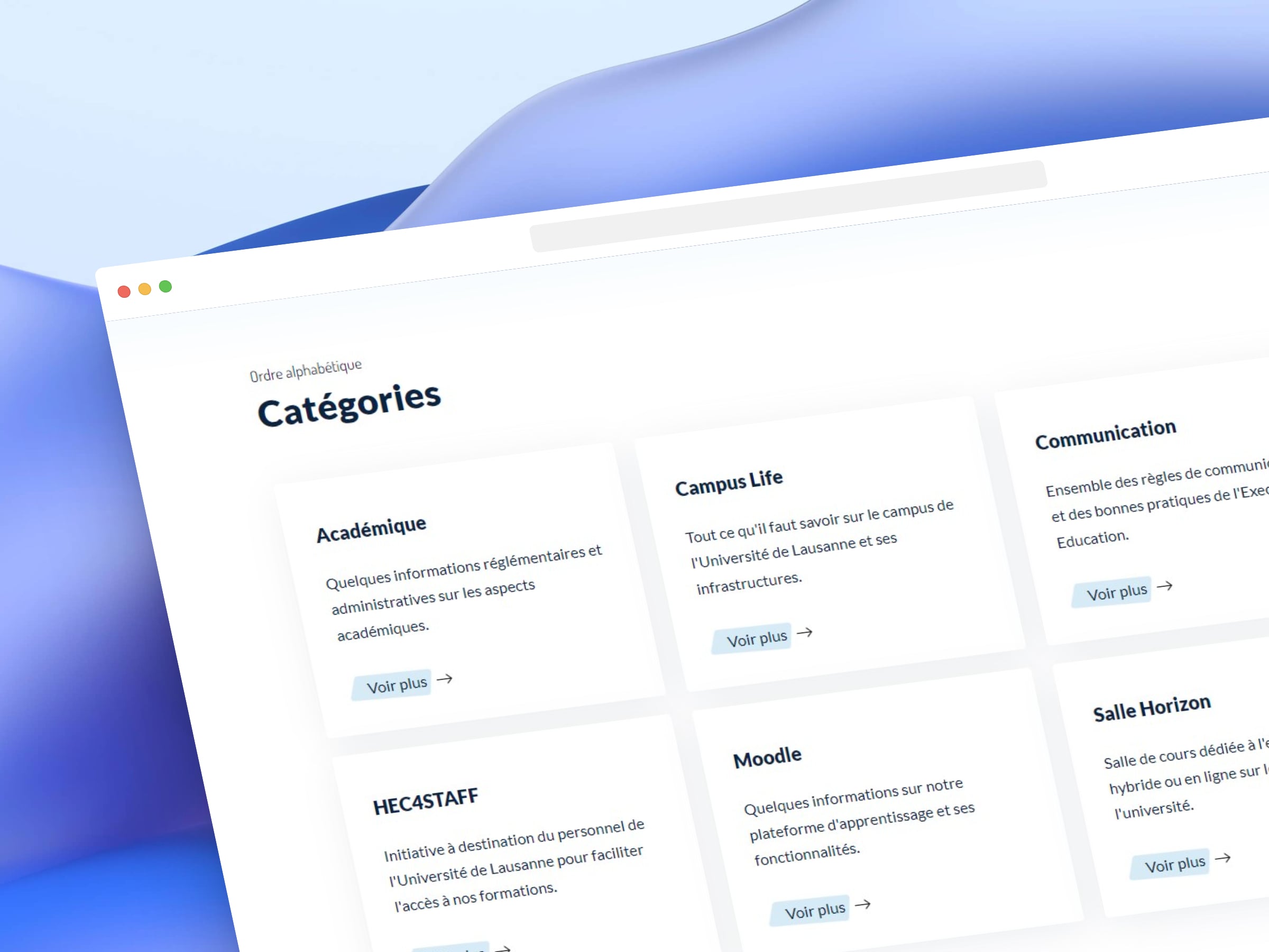 Knowledge - catégories